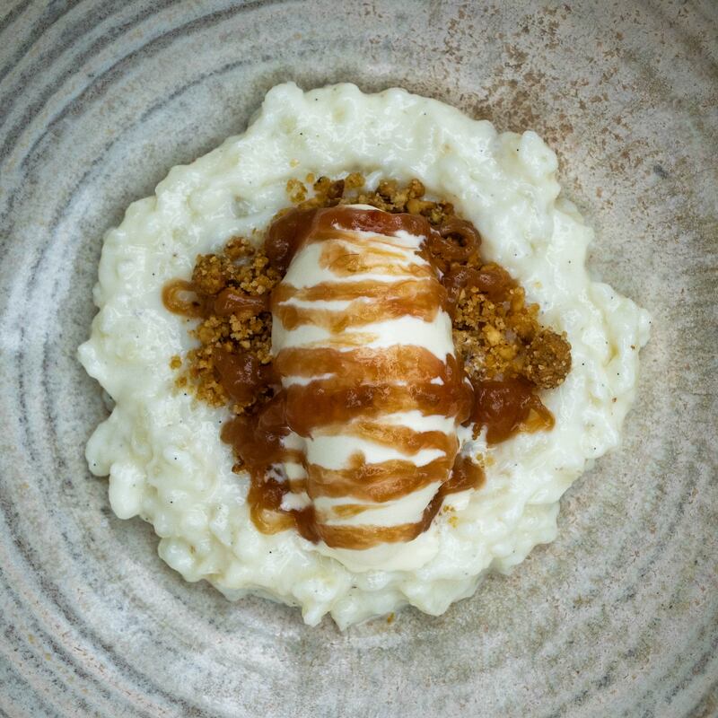Baba'de restaurant: Annemin sütlaç. Photograph: Andy Gibson