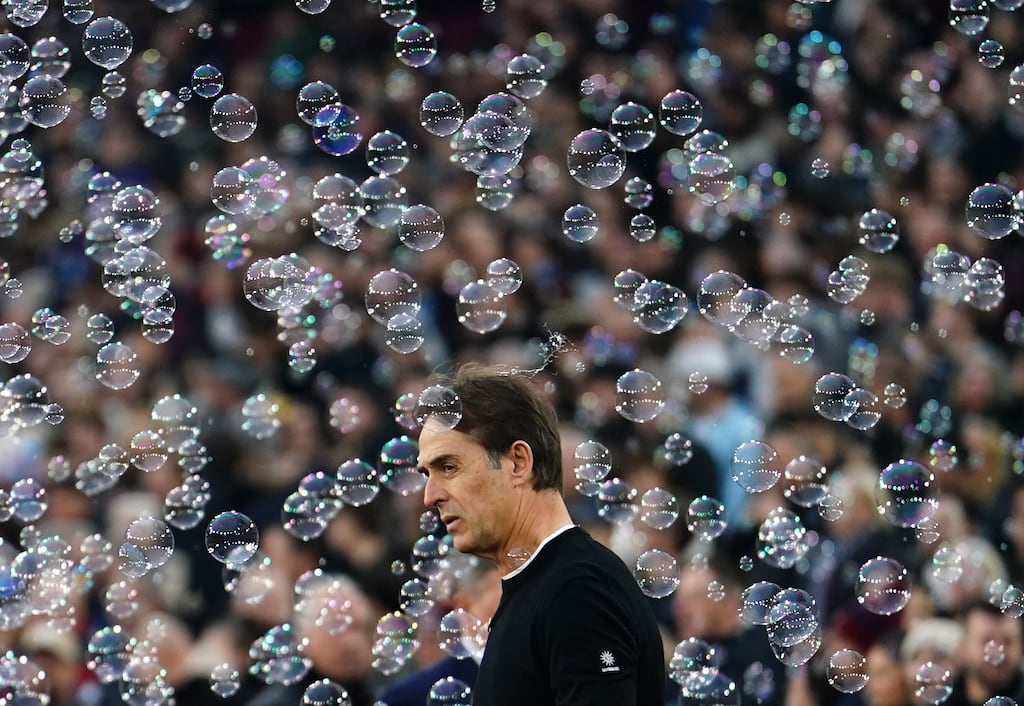 West Ham confirmed Julen Lopetegui's departure on Wednesday. Photograph: Jordan Pettitt/PA