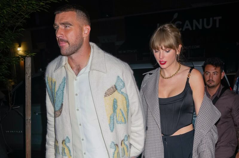 Dave Hannigan writes that coverage of Travis Kelce and Taylor Swift has enabled 'textbook rage bait'. Photograph: Mega/GC Images