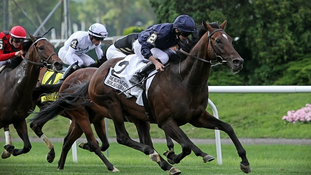 Galileo’s son Bolshoi Ballet wins the Belmont Derby on Saturday.