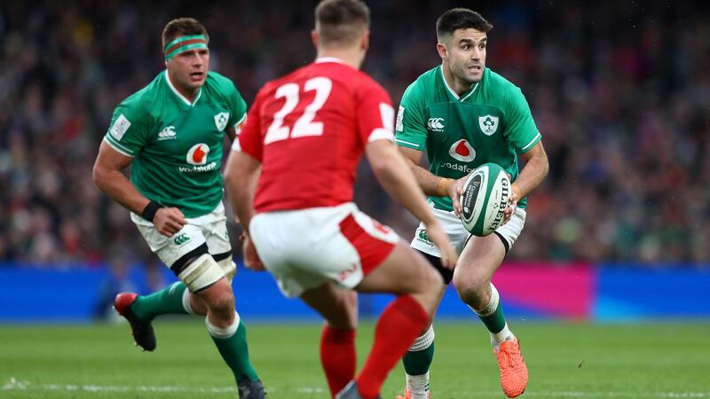 Conor Murray’s response to John Cooney’s fantastic form for Ulster was evident against Wales. Photograph: Michael Steele/Getty Images