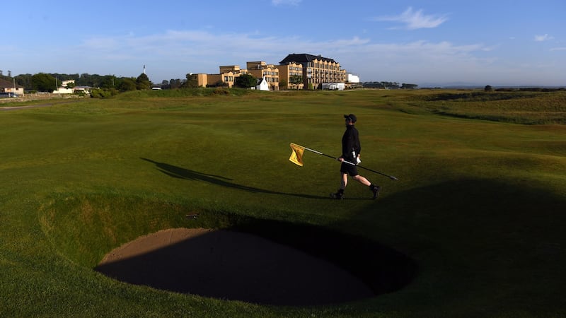 Scottish golf courses – such as the Old Course at St Andrews pictured here – have been open since last May. Photo: Andy Buchanan/AFP via Getty Images
