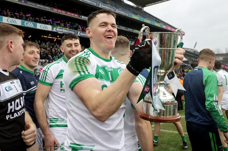 Ballyhale Shamrocks' TJ Reid celebrating after winning the All-Ireland Senior Club Hurling Championship. Photograph: Laszlo Geczo/Inpho