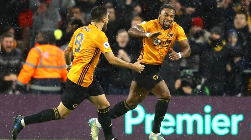 Adama Traoré of Wolverhampton Wanderers. Photograph: Richard Heathcote/Getty