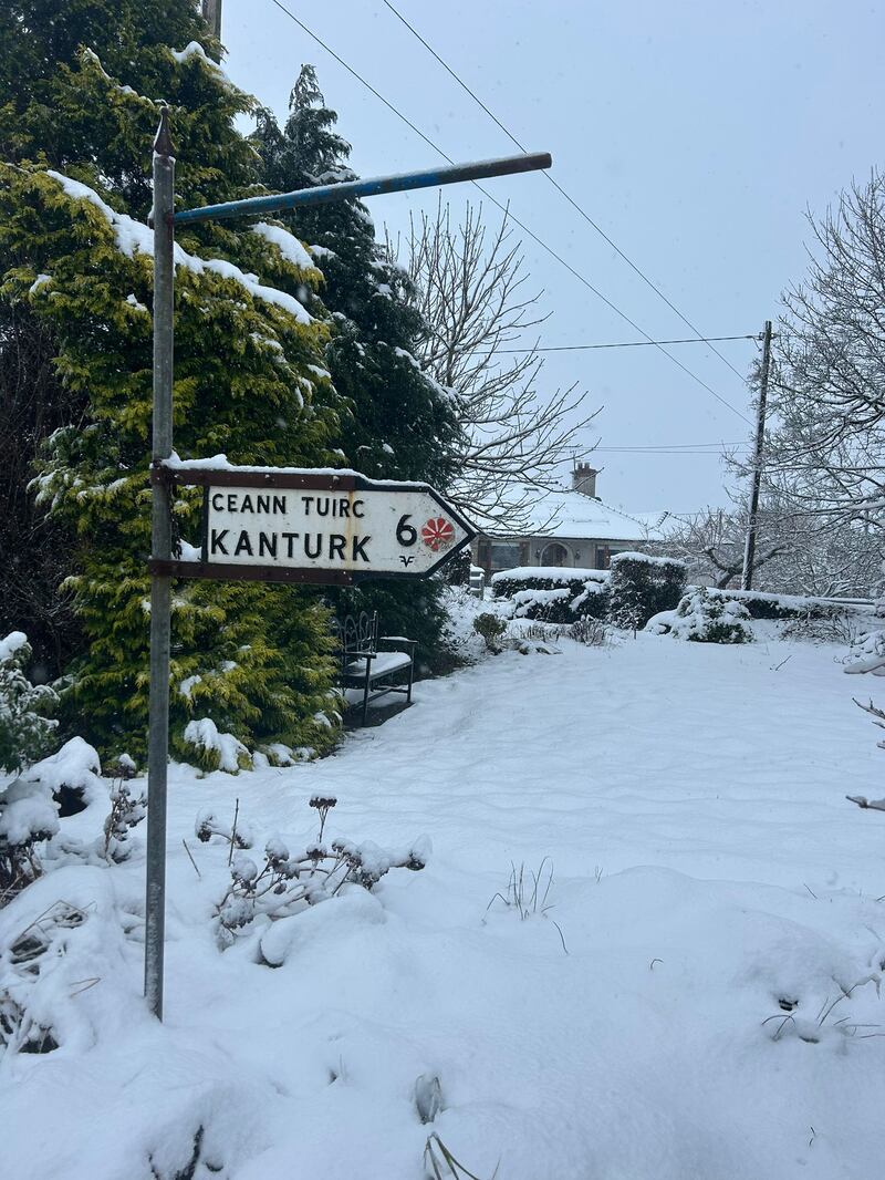 Snow in Kanturk, Co Cork, on Sunday, January 5th. Photograph: Francis Kenneally