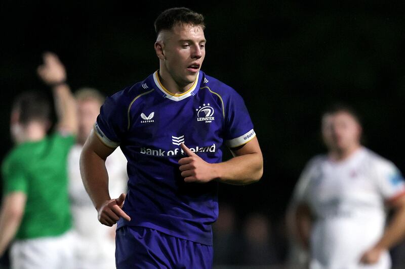 Leinster's Lee Barron has some impressive numbers from his 400 minutes of action this season. Photograph: Laszlo Geczo/Inpho