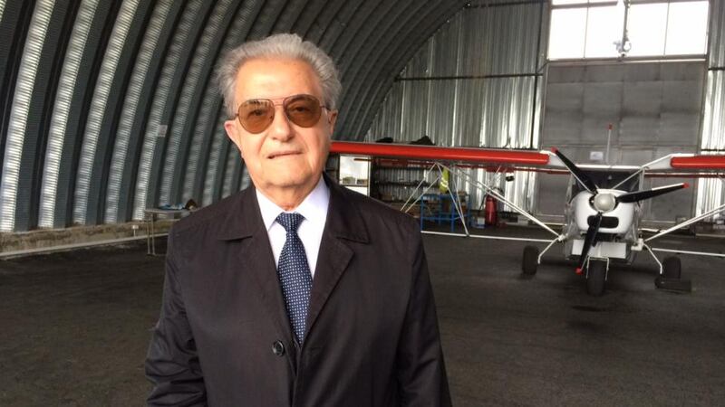 Dmitri Atbashyan, head of Nagorno Karabakh’s civil aviation authority, at the unrecognised statelet’s unused airport. Photograph: Mary Boland