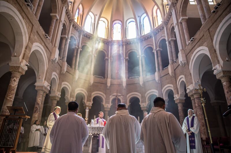 A Catholic church in Beirut is sheltering 160 displaced people - migrant workers and their families