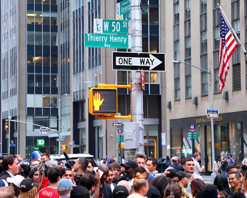 Thierry Henry Way in New York