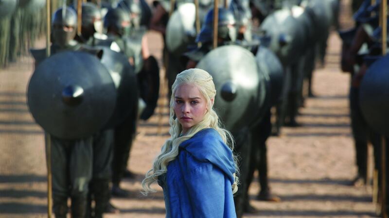 Emilia Clarke as Daenerys Targaryen in Game of Thrones