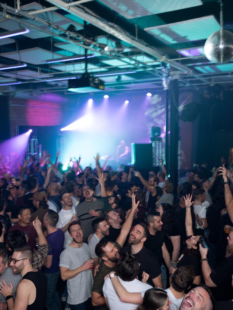 Sold-out: the Céline Dion tribute party in Montreal. Photograph: Guillaume Simoneau/New York Times