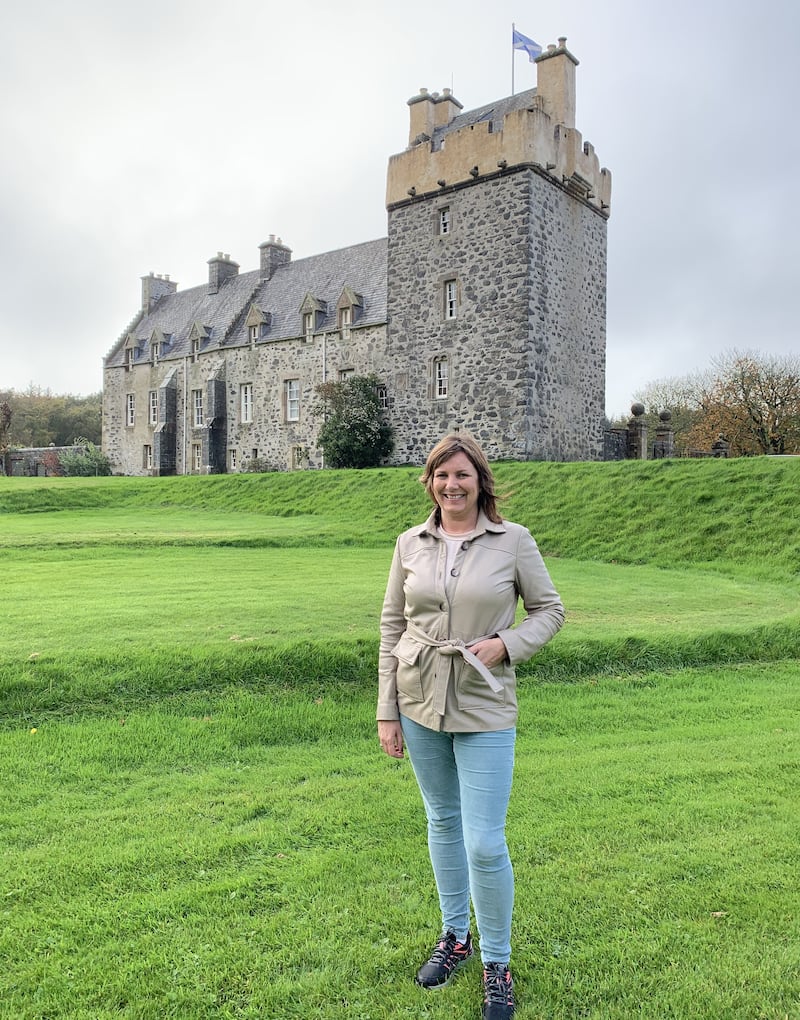 Angeline King at Lochnaw Castle, Scotland