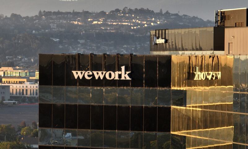 A WeWork office in San Mateo, California. Photograph: Justin Sullivan/Getty
