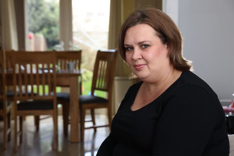 Lisa Monaghan at home in Balbriggan, Co Dublin. Photograph: Dara Mac Dónaill







