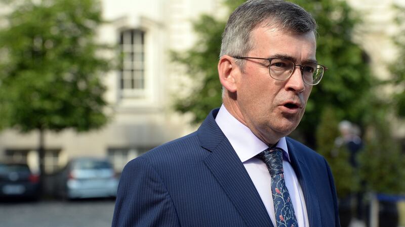 Drew Harris at Government Buildings on Tuesday. PSNI chief constable George Hamilton told MPs that Mr Harris’s appointment will strengthen relationships and strategic co-operation between North and South. Photograph: Cyril Byrne