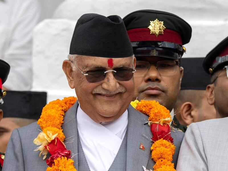 Nepalese prime minister K.P. Sharma Oli has resigned amid a second day of street protests. File photograph: Narendra Shrestha/EPA