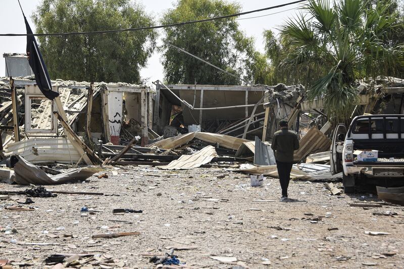 A man inspects the damage at the site of a strike in Bartalla in the northern Iraqi Nineveh province on July 29th. Photograph: Ziad Obeid/AFP via Getty Images