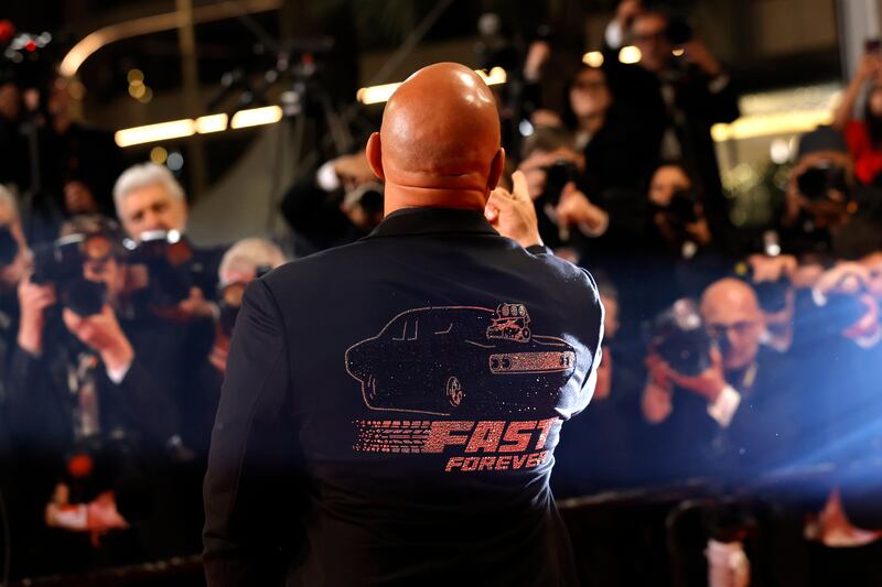 Vin Diesel at the premiere of The Fast And The Furious at Cannes. Photograph: Teresa Suarez/EPA