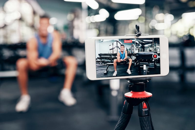 Bad influence: live streaming at the gym. Photograph: PeopleImages/Getty Images