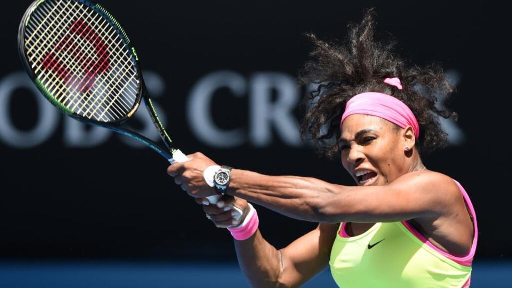 Serena Williams is into the quarter-finals of the Australian Open. Photograph: Manan Vatsyayana/Getty Images