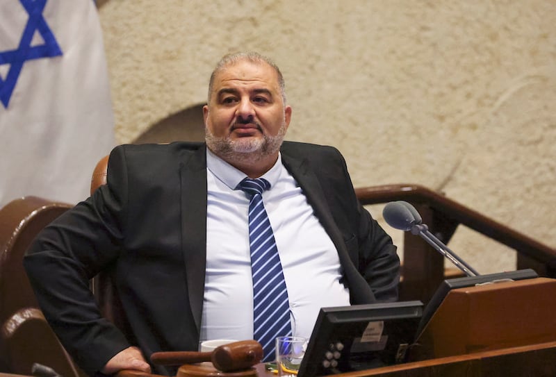 Head of Israel's conservative Islamic Ra’am party, Mansour Abbas. Photograph: Ahmad Gharabli/AFP via Getty Images
