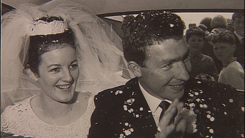 Mary 'May' and Seamus 'Shay' McGee, pictured on their wedding day