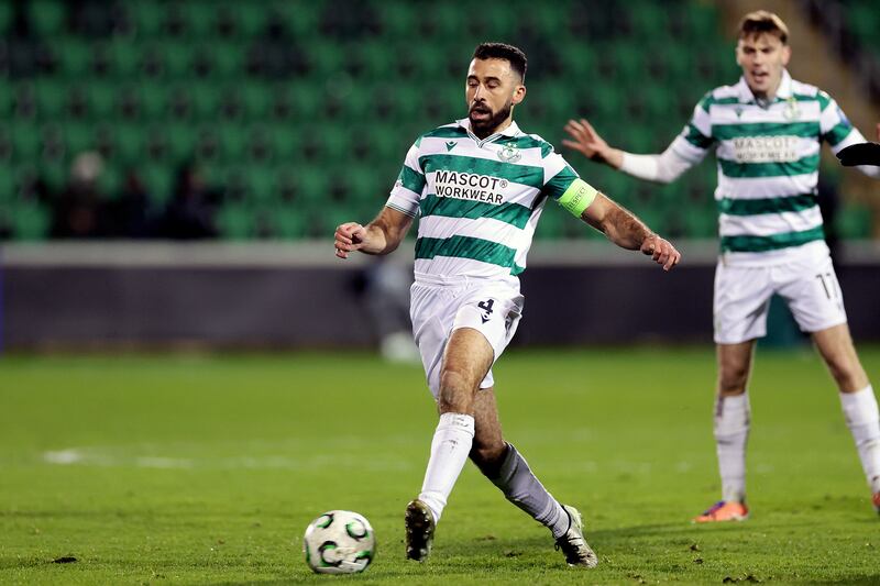 Shamrock Rovers' Roberto Lopes. Photograph: Laszlo Geczo/Inpho