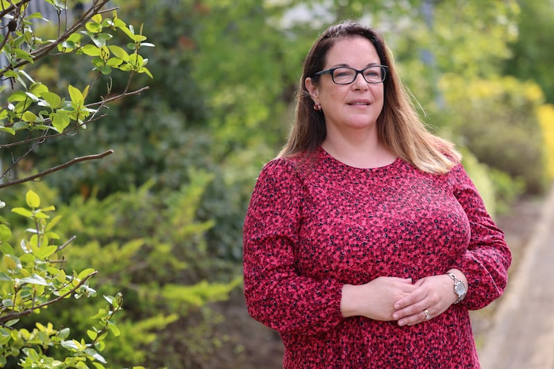 Caitriona Stack, principal environmental health officer with the HSE, outside her office in Blanchardstown, Dublin. Photograph: Dara Mac Dónaill