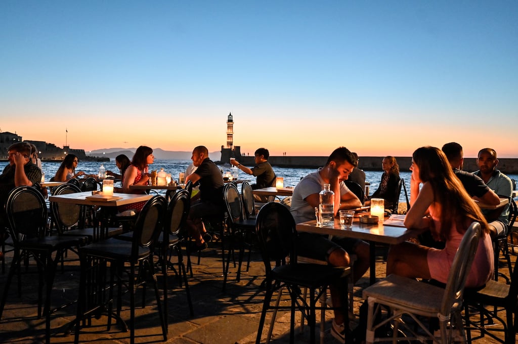 In the 1960s and 1970s Gerald Durrell lambasted the Greeks for their greed in developing tourism far beyond their, and the country’s, capacity. Photograph: Louisa Gouliamaki/AFP via Getty