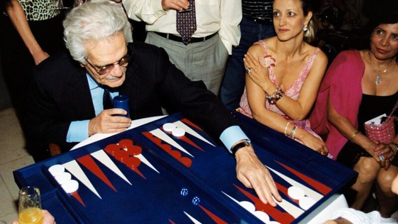 File photograph of  Omar Sharif at a casino. File photograph:  Astley Galloway/PA Wire