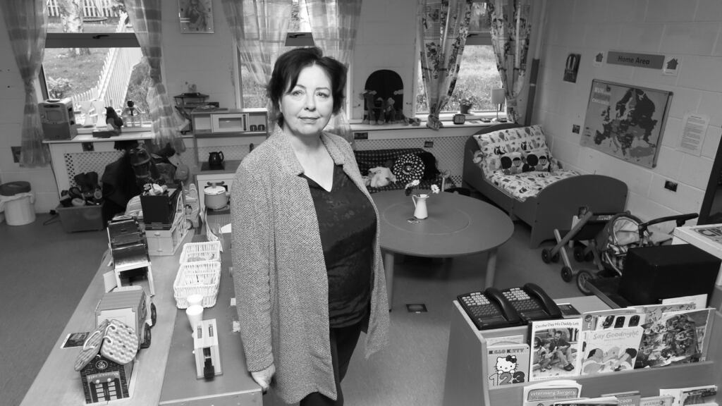 Project leader at Barnardos’ Finglas teen-parent and early-years service Mary Corrigan at St Oliver Plunkett junior school, where the service is run. Photograph: Laura Hutton