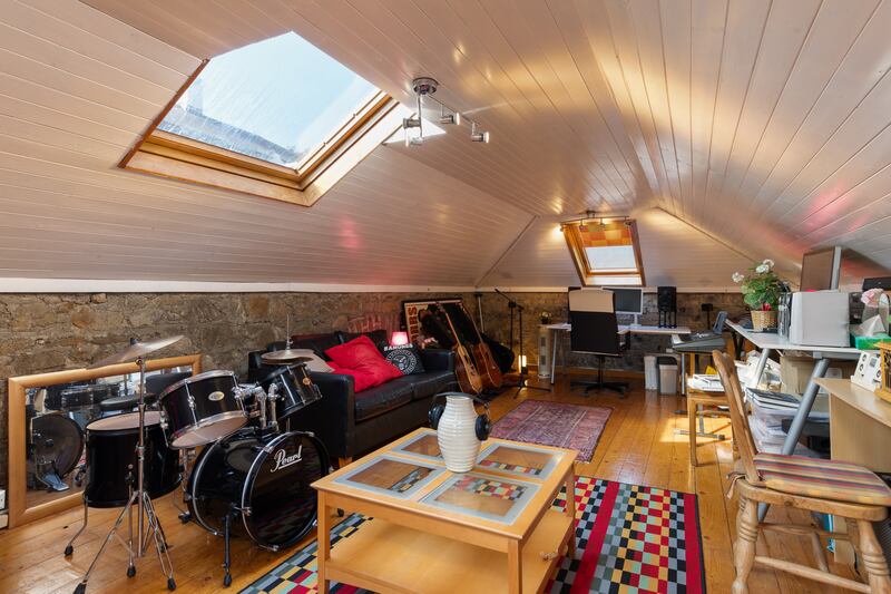 Upstairs in coach house