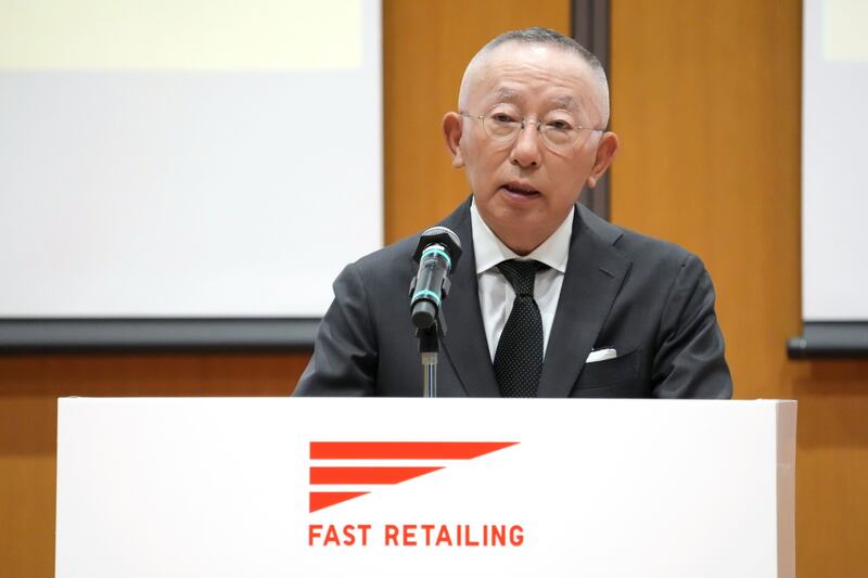 Tadashi Yanai, chairman and chief executive officer of Fast Retailing, the parent company of Uniqlo. Photograph: Toru Hanai/Bloomberg