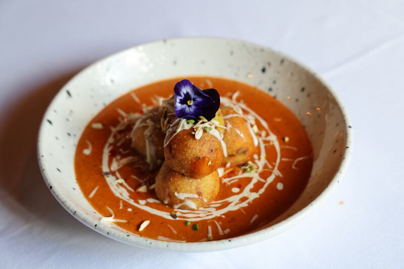Malai Kofta: cottage cheese dumplings stuffed with nuts finished in a rich tomato-cashew gravy. Photograph: Bryan O'Brien