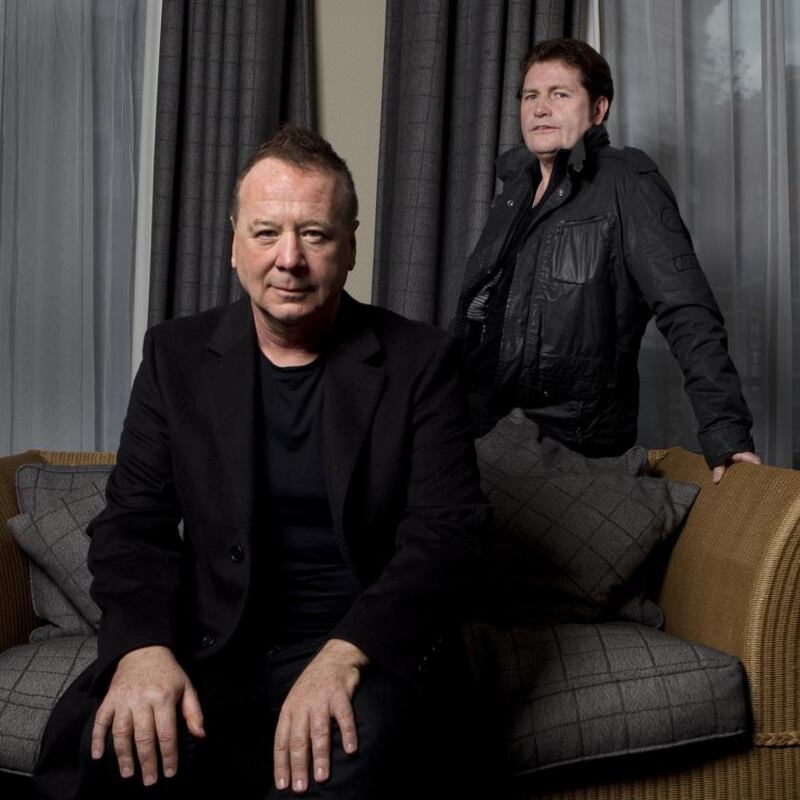 Jim Kerr and guitarist Charlie Burchill (2014). Photograph: Paul Bergen/Redferns