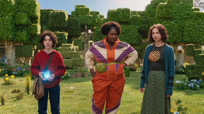 A Minecraft Movie: Sebastian Hansen as Henry, Danielle Brooks as Dawn and Emma Myers as Natalie. Photograph: Warner Bros