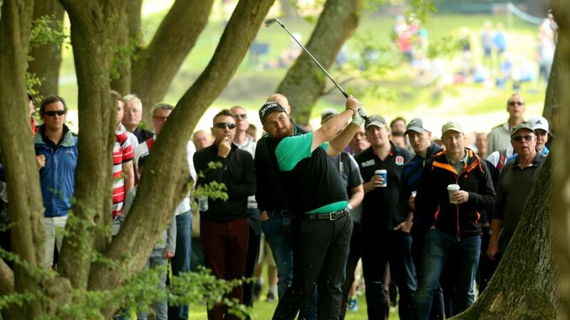 Shane Lowry posted a second round 67 to put himself in contention on the second day of the PGA Championship at Wentworth. Photograph: Getty