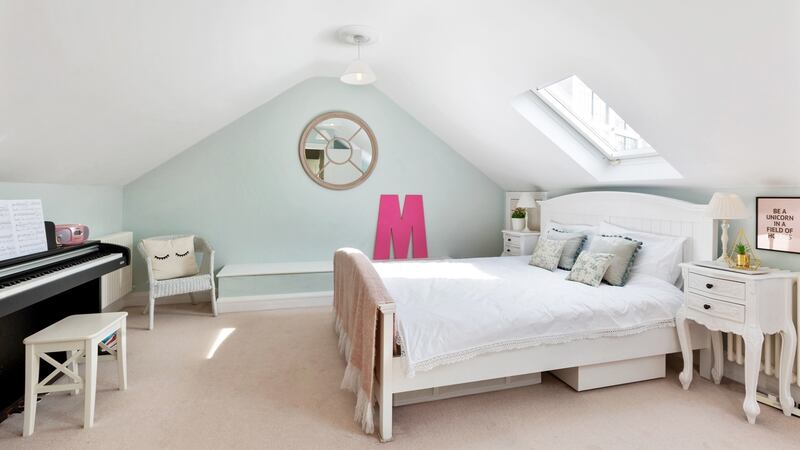 Attic bedroom. Photograph: Ronan Melia Photography