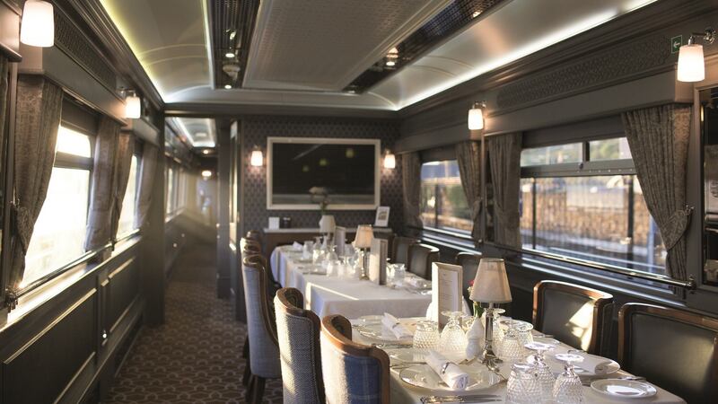The more formal Sligo dining car.