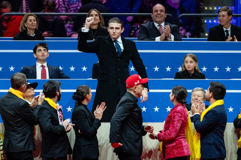 Barron Trump, US president Donald Trump’s son, admires Andrew Tate and spoke to him by Zoom last year, according to a mutual friend. Photograph: Eric Lee/The New York Times