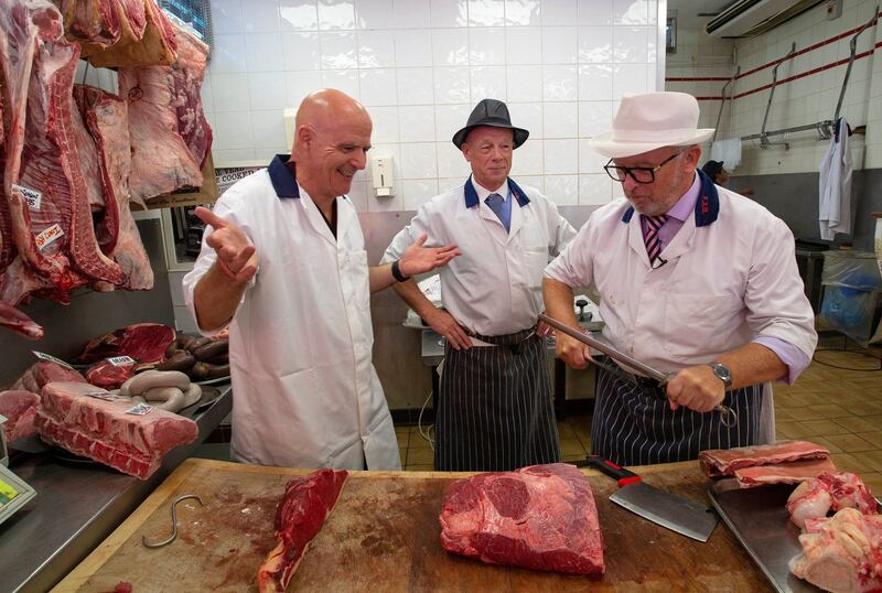 FX Buckley: Conor Pope (left) with owner Paddy Buckley (right) and manager John Collins. Photograph: Crispin Rodwell