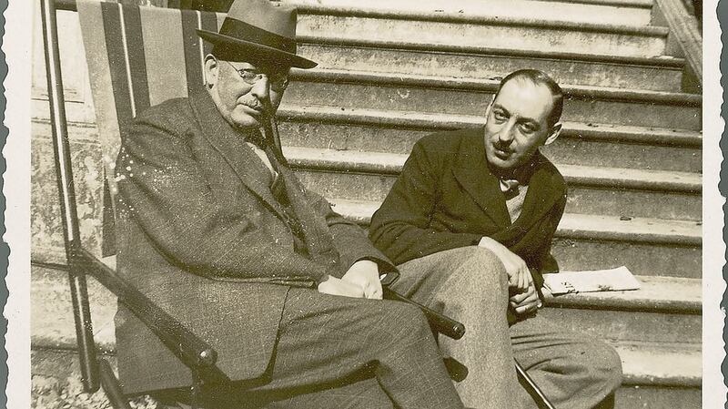 Constantine Curran and Paul Léon. Photograph: UCD Curran Collection