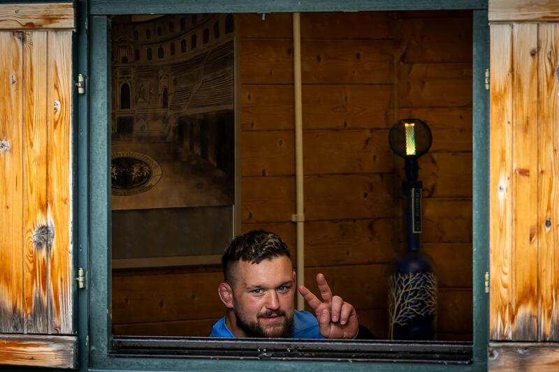 Leinster's Andrew Porter at squad training in UCD. Photograph: Morgan Treacy/Inpho