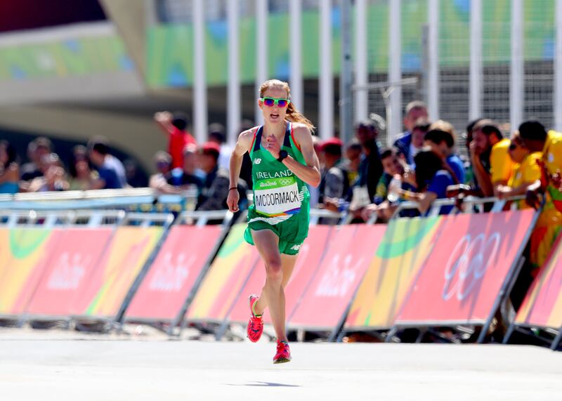  Fionnuala McCormack competing in the Women's Marathon at the 2016 Olympics in Rio, Brazil. Photograph: James Crombie/Inpho 