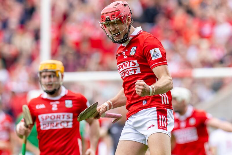 Cork’s Alan Connolly celebrates the final whistle of their round-robin game against Limerick in this year's Munster Championship. Photograph: Morgan Treacy/Inpho