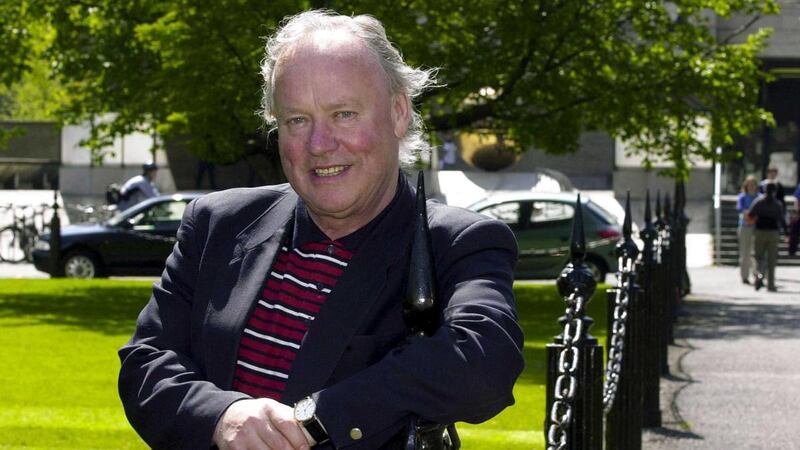 Brendan Kennelly pictured at Trinity College Dublin. Photograph: Eric Luke