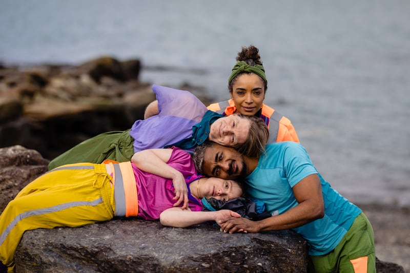 Change: Croí Glan dancers Andrea Williams, Bobbi Byrne, Yves Lorrhan and Rachel Paul. Photograph: Emma Jervis