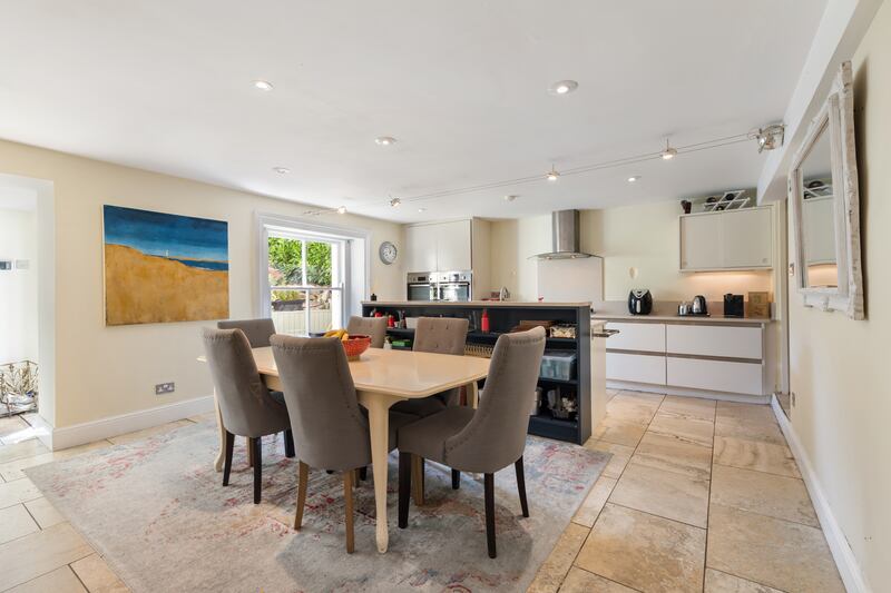 Kitchen on basement level