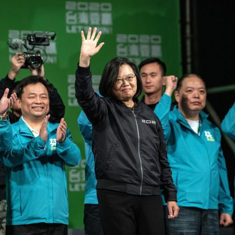 Taiwan president Tsai Ing-Wen  was re-elected in a landslide victory on January 11th, cementing her government’s same-sex marriage legislation. Photograph: Carl Court/Getty