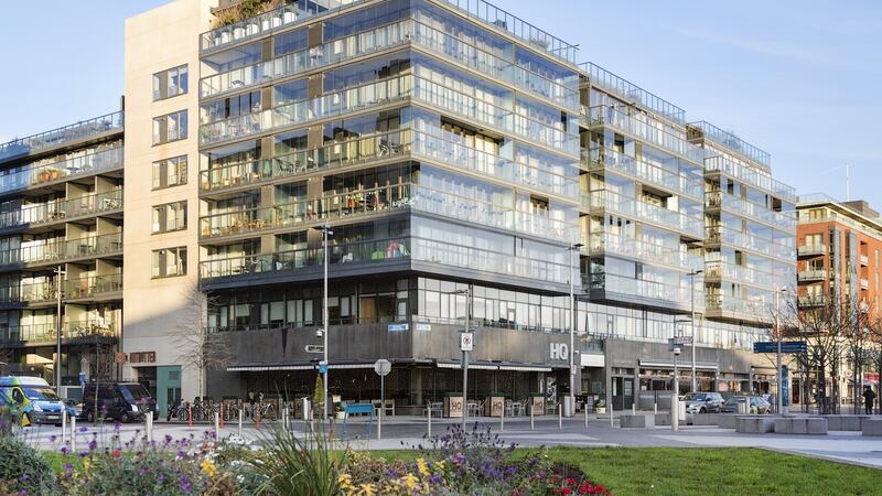 Retail space occupies the ground floor, and residential units sit across the upper six floors